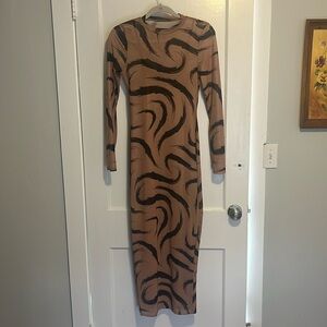 Mesh Maxi Dress with Slip